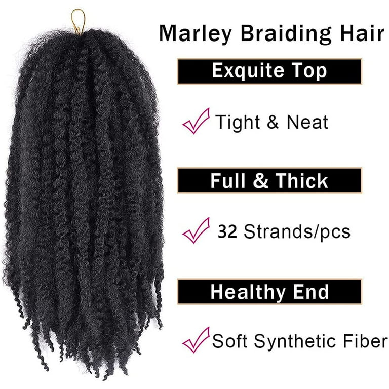 Afro Kinky Twist Crochet Braiding Hair Long Marley 18 for Braids Full Head  NEW