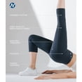 thumbnail image 3 of Nirlon 3/4 Capri Leggings For Women - High Waisted Leggings With Pockets, 3 of 6