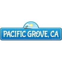 Pacific Grove CA California Beach Street Sign | Indoor/Outdoor | Surfer Ocean Lover Décor For Beach House Garages Living Rooms Bedroom | Signmission Personalized Gift
