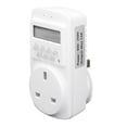 thumbnail image 3 of 13A Indoor Outlet Timer Digital Programmable Wall Plug in Timer Outlet with Automatic Power Off Countdown UK 90?250V, 3 of 5