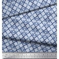 thumbnail image 3 of Soimoi Cotton Poplin Fabric Check Tie-Dye Printed Fabric 1 Yard 56 Inch Wide, 3 of 3