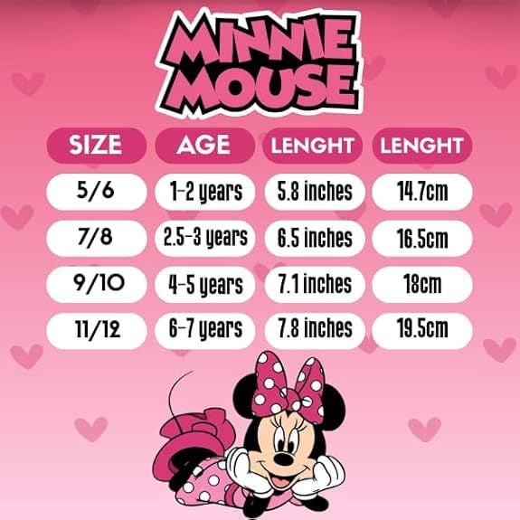 Disney Toddler Girls Minnie Mouse Slippers, Pink, Size: 5-6