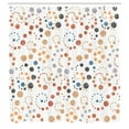 thumbnail image 2 of Ambesonne Modern Art Shower Curtain, Grunge Polka Dots Print, 69"Wx70"L, Sand Brown, 2 of 4