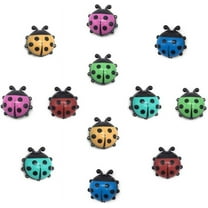 Ladybug Refrigerator Magnets Kitchen Magnets Office Magnets for Whiteboard & Dry Erase Board, Cute and Colorful Insect Design (12pcs per Set)