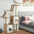 thumbnail image 4 of Gymax 57'' Cat Tree Tower Multi-Level Activity Center w/ Scratching Posts Perch Ladder, 4 of 10