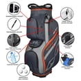thumbnail image 2 of Snake Eyes Golf SE500 Cart Bag Dark Gray/Light Gray/Orange, 2 of 4