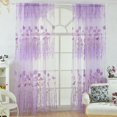 thumbnail image 2 of 2Pcs Gesang Voile Tulle Sheer Curtain Window Panel Drape 39.4x78.8, 2 of 9