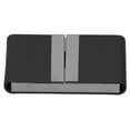 thumbnail image 3 of Titular de la tarjeta de visita diseño de moda Diseño doble abierto Caja de almacenamiento de tarjetas de visita de aluminio y cuero de PU de para reuniones para viajes ANGGREK Otros, 3 of 7
