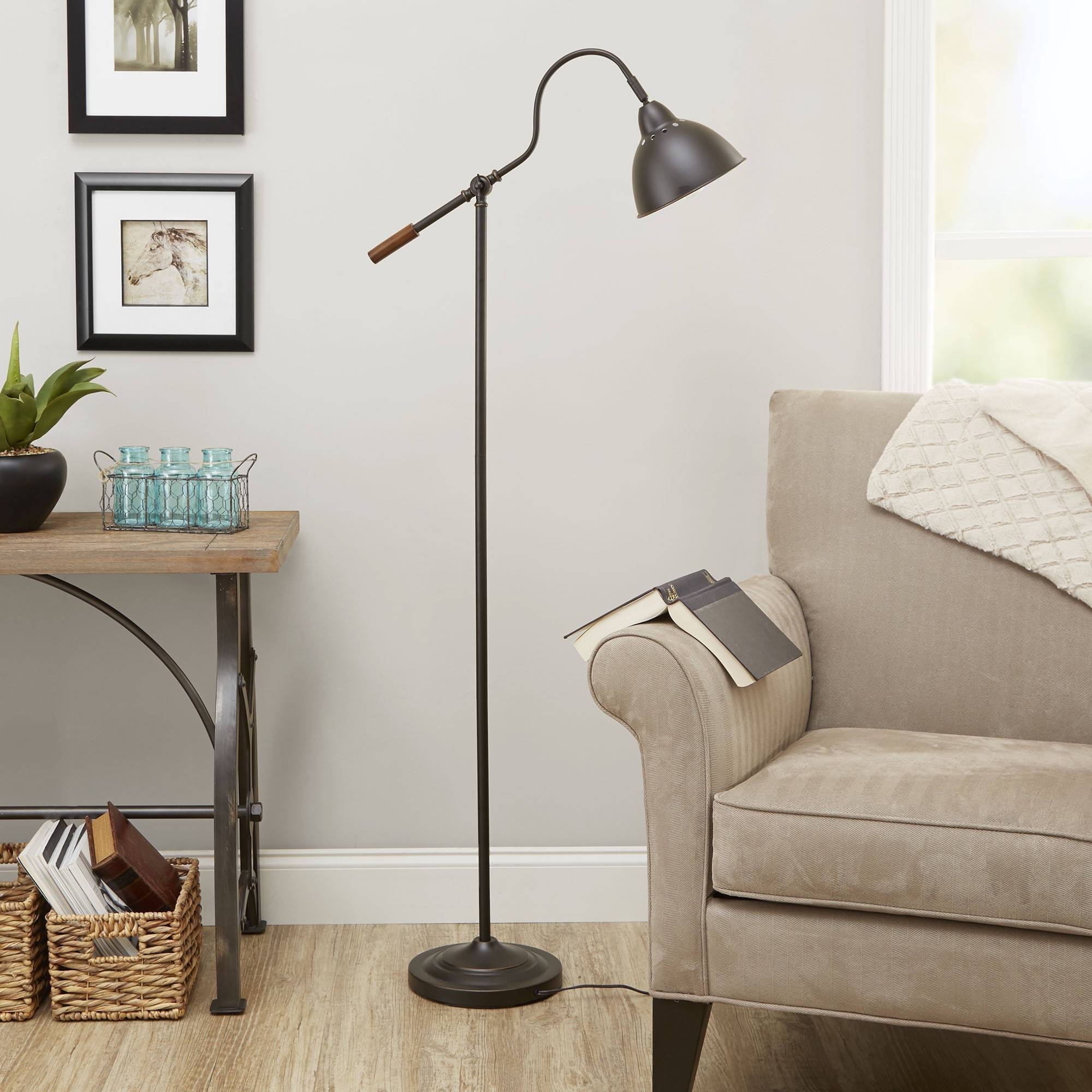 Details About Better Homes And Gardens Adjustable Armmetal Floor Lamp Finish Oil Rubbed Bronze