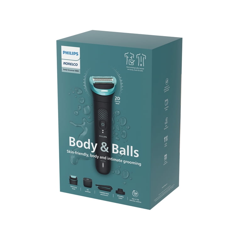 Philips Norelco Body Groomer 9000 Series, Body Hair Trimmer For