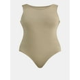thumbnail image 3 of Time and Tru Women's Sleeveless Smoothing Bodysuit, Sizes XS-XXXL, 3 of 5