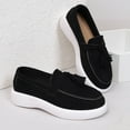 thumbnail image 5 of Tawop Womens Shoes Slip On Casual Flat Women's Shoes Round Toe Loafers Tassels, 5 of 6