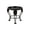 Black, variant on 2 Tier Elevated Bronze Vintage Metal Plants Stand, Decorative Flower Pot Holder Rack for Indoor Outdoor Living Room Balcony Patio Garden Corner, Heavy Duty Iron Planter Shelf for Multi Plants Display