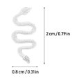 thumbnail image 2 of 50pcs Snake Nail Charms 3D Snake Nail Charms Decoración Retro Snake Nail Charms, 2 of 5