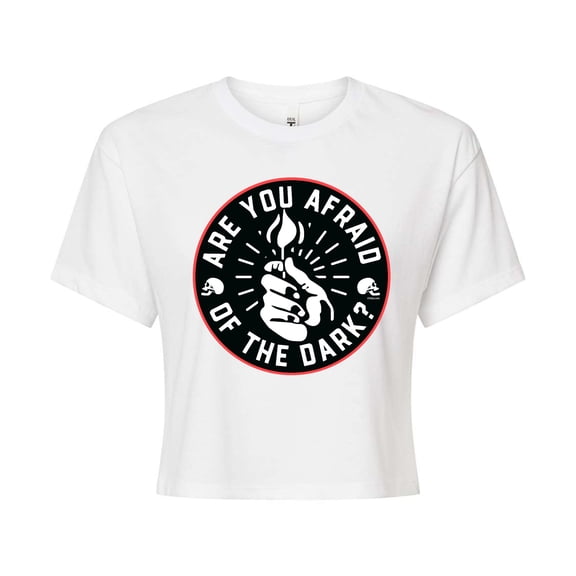 Are You Afraid of the Dark - Logo Seel - Junior's Cropped Graphic T-Shirt