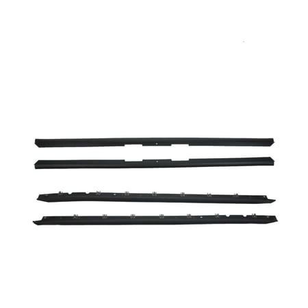 Window Sweep Weatherstrip Felt Seal Kit Set of 4 For Chevy 1984-1989 Corvette