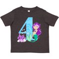 thumbnail image 3 of Inktastic Fourth Birthday Mermaid Girls Toddler T-Shirt, 3 of 5