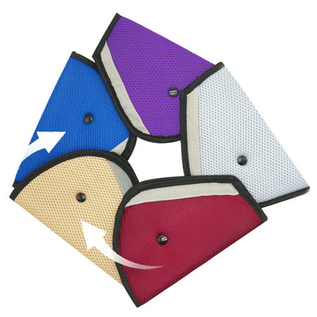 Triangle Children Seat Belt Adjuster Car Safety Cover Strap Fixer Pad