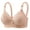 Pink, variant on Women Lace Bra Non Padded Wireless Comfortable Breathable Push Up Adjustable Straps Thin Non Rim Gathering Adjusting Everyday Daily Life