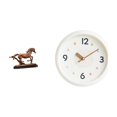 thumbnail image 1 of Figura decorativa de caballo, adorno coleccionable, reloj de pared moderno, redondo, silencioso, con números , ideal para escritorio, estanterí, 1 of 8