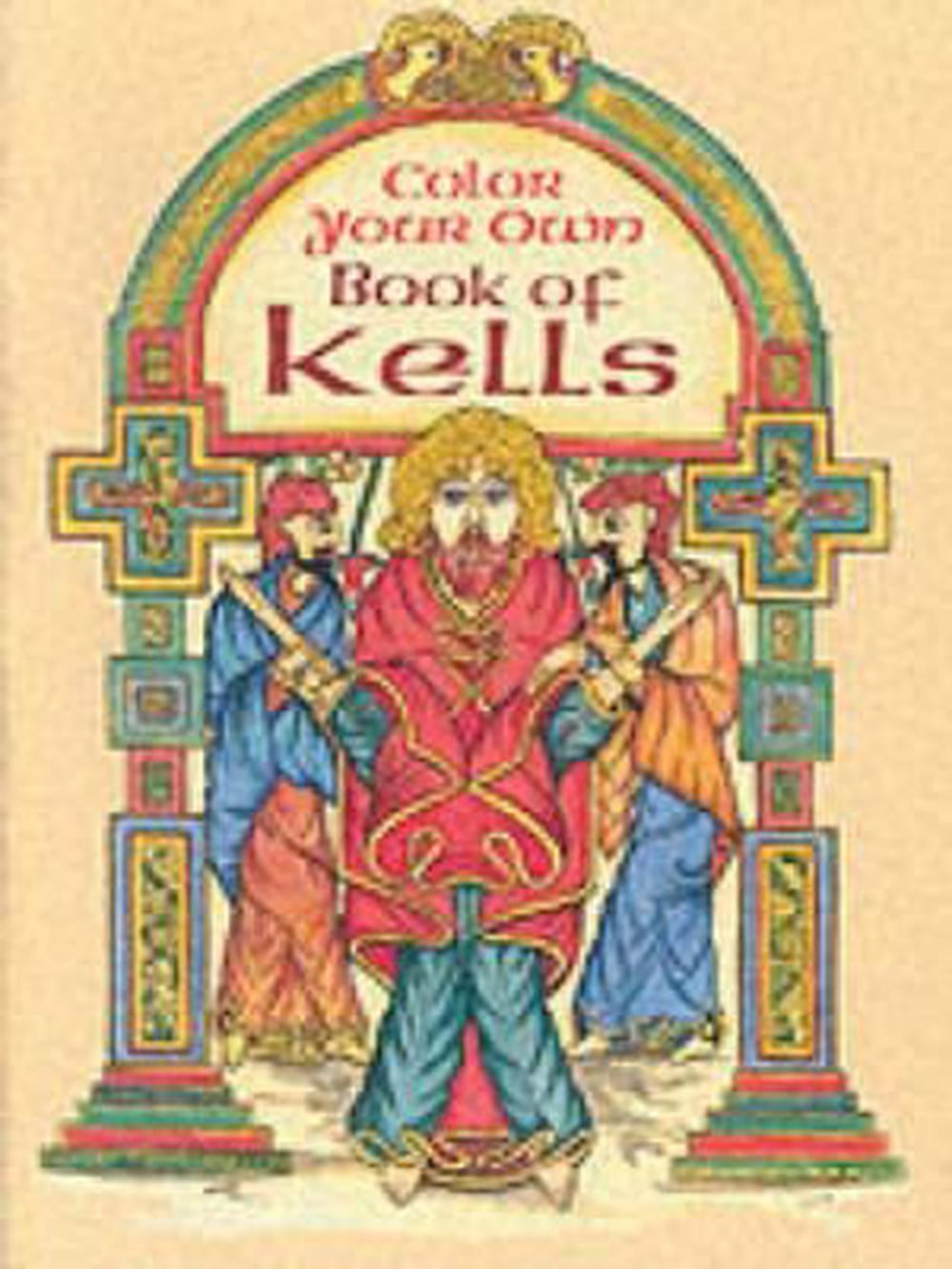 Быть христианином книга. The book of Kells. Книга Келлс. Colored Celtic illumination.
