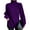 Purple, variant on Turtleneck Raglan Long Sleeves Side Split Hem Women Sweater Winter Solid Color Loose Warm Sweater Jumper