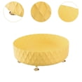 thumbnail image 4 of Organizador giratorio para especias, bandeja de almacenamiento de escritorio, organizador de cosméticos Amarillo, 4 of 9