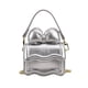 thumbnail image 3 of Bolso de hombro con solapa para mujer, mini bolso de cadena, pequeño y elegante, bolso de mano para exteriores Plata, 3 of 9