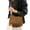 Brown, variant on CAIXIA Women'S Crossbody Handbags Soft Stud Fringe Detail Fashion Messenger Crossbody Bag, Casual Stylish Shoulder Purse For Daily Everyday Wear