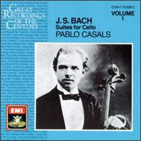 Bach: Suites for Cello, Vol. 1 (CD) by Pablo Casals (cello)