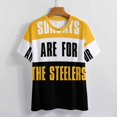 thumbnail image 3 of Sundays Steelers Fan Gear T Shirts Basic T-Shirt Short Sleeve Ladies Tee Shirt Summer Graphic Clothing, 3 of 6