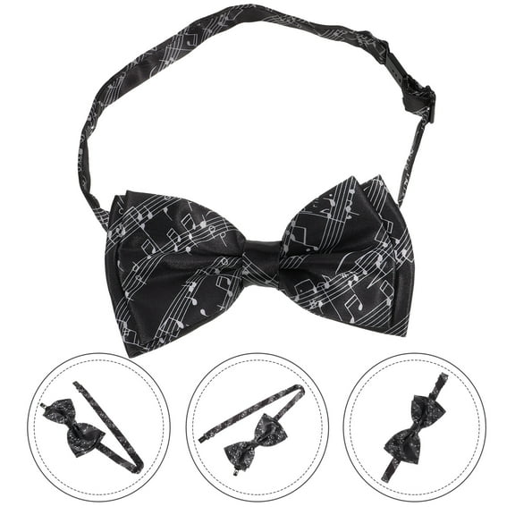Music Note Bow Tie Mens Bowtie Formal Bowtie Mens Bow Tie Costume Accessory
