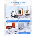 thumbnail image 6 of LENTION 3.3FT Long Cable USB C Multiport Hub with 4K HDMI,4 USB 3.0,Type C Charging Compatible 2023-2016 MacBook Pro,New Mac Air/iMac/Mac Mini,More(C35-1M,Space Gray), 6 of 11