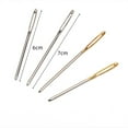 thumbnail image 3 of 8-Piece Large Collapsible Embroidery Stitchery Hand Quilting Bead Sewing Pin Blunt Manual Stainless Steel Needle Set, 3 of 7