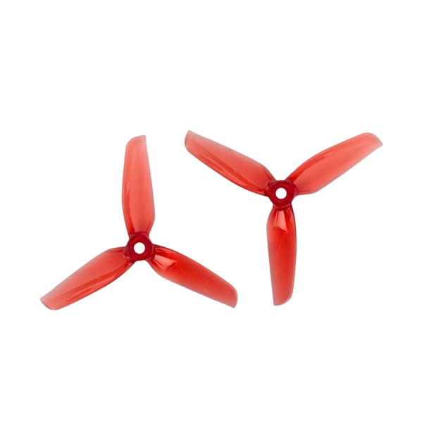 Matsuzay Paquete de 4 hélices de plástico, estructura resistente, suministros de reparación, accesorios mejorados, pieza reemplazada de liberación Accesorios para aéreos Rojo
