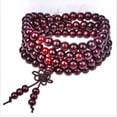 thumbnail image 1 of Pulsera de cuentas de regalo de sándalo caliente, pequeño regalo, pulsera de 108 cuentas de madera, 1 of 5