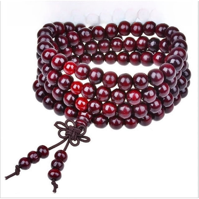 Pulsera de cuentas de regalo de sándalo caliente, pequeño regalo, pulsera de 108 cuentas de madera