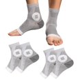 thumbnail image 2 of 2 Pairs Neuropathy Socks Breathable Men Women Pain Relief Foot Compression Sleeve Toeless Arthritis Ankle Protection Support BraceGift, 2 of 5