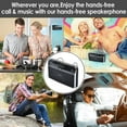 thumbnail image 3 of Haut-parleur Mains Libres, Lecteur MP3 Multifonctionnel en ABS Réduction de Bruit pour Voiture, 3 of 7