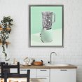 thumbnail image 3 of Stupell Industries Contemporary Disco Drink Blender over Green Gray Floating Frame Canvas Art, 25 x 31, by LISH Creative, 3 of 8