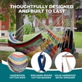thumbnail image 4 of Bliss Hammocks Tahiti Rope Hammock Chair with Spreader Bar and Hardware, Multi, 4 of 13