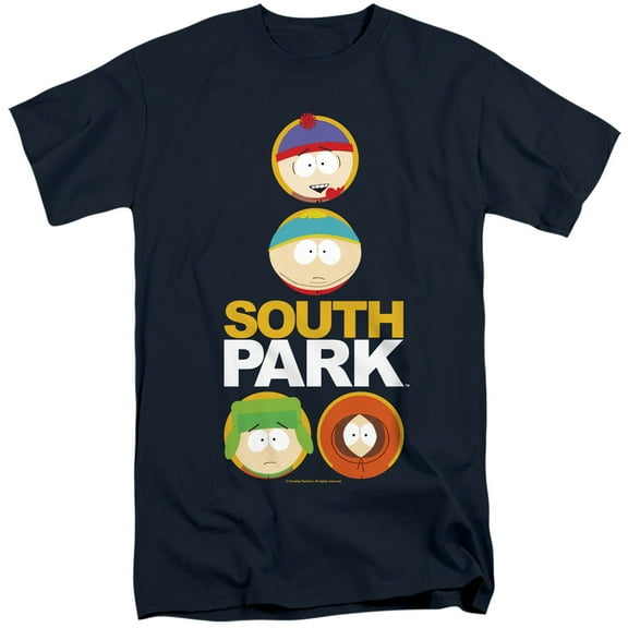 South Park Solid Circles Unisex Adult Tall T Shirt,Solid Circles, 3X-Large