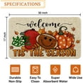 thumbnail image 3 of Fall Front Door Mat Decor, Fall Outdoor Welcome Mat, Autumn Tis The Season Football Doormat Outdoor Rug, 17" x 30", 3 of 6