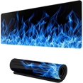 thumbnail image 1 of SHIQI-Blue Flaming Fire Flame Mouse Pad Gaming XL Large Mousepad Desk Mat Long Extended Big Keyboard Pads Table Accessories for Gaming and Office Pc Laptop Computer 31.5 X 11.8 Inch, 1 of 4