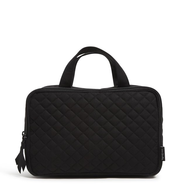 Vera Bradley - Funda organizadora de maquillaje de viaje para mujer, Negro -, Talla unica