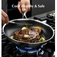 thumbnail image 5 of Koch Systeme CS 10 inch Hybrid Nonstick Stainless Steel Frying Pan, Tri-Ply Skillet with Honeycomb Interior, Induction Compatible, Oven Safe, 5 of 9