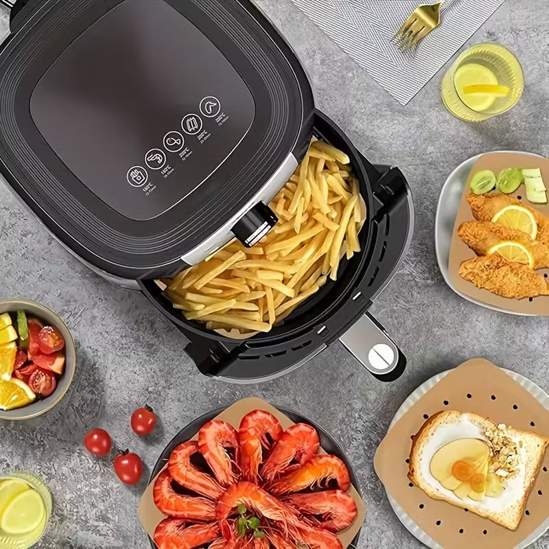 Heavy-Duty Non-Stick Air Fryer and Oven Liner - Perforated Baking Sheets for Easy Cooking and Cleanup - Compatible with Fryers, Ovens, Steamers