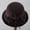 Brown, variant on Sun Hats for Women Ladies Fashion Wool Blend Round Crown Bucket Hat Delicate Mesh Floral Accent Inspired Winter Hat Sophisticated Design Cowboy Hat