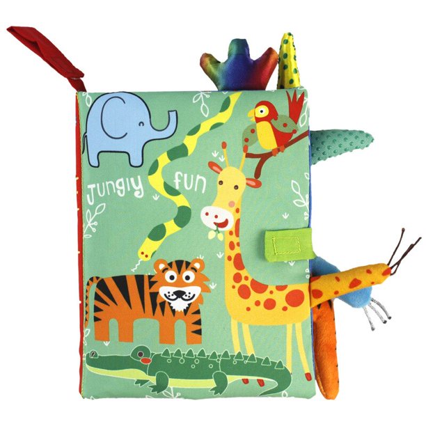 Baby Early Learning Toy Tail Cloth Book Parent-child Interactive Sound Paper Puzzle Cloth Book Rattle heqiyong toy