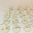 thumbnail image 2 of 10pcs Wedding Table Numbers 11-20 Numbers Wooden Table Number Signs for Party, 2 of 9